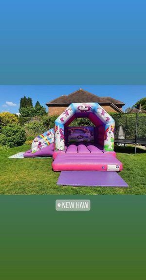 Meland Bounce Residence – Unicorn Inflatable Baby Bouncer with Slide …